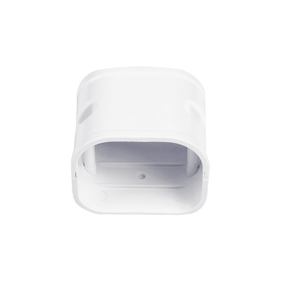 PVC Line Cover Kit Tubing Cover Accessories for Air Conditioners (6.3" Coupling,White)