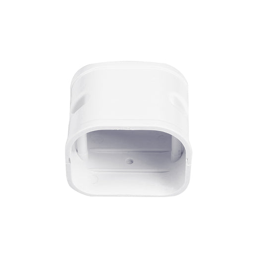 PVC Line Cover Kit Tubing Cover Accessories for Air Conditioners (6.3" Coupling,White)